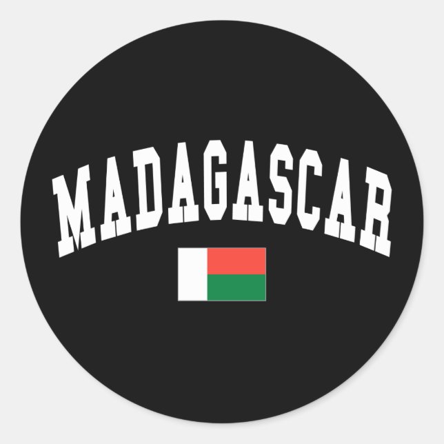 Madagascar Style Classic Round Sticker (Front)