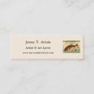 Madai or Red Tai - Hiroshige's Japanese Fish Print Mini Business Card
