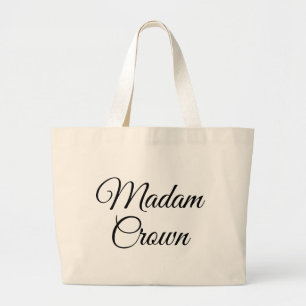 Madam Crown Large Tote Bag
