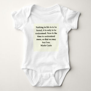 Madam Curie quote Baby Bodysuit