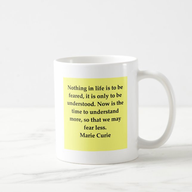 Madam Curie quote Coffee Mug (Right)