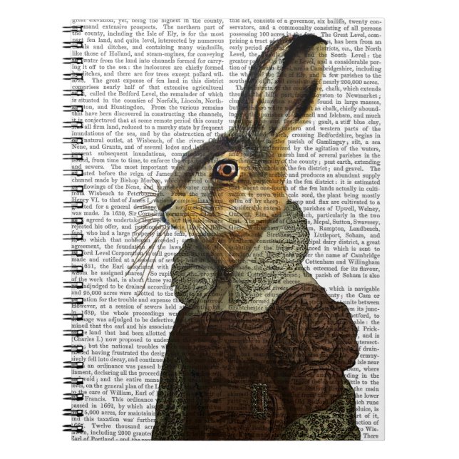Madam Hare Portrait Notebook (Front)