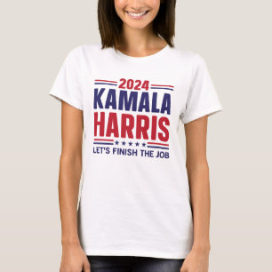Madam Kamala Harris 24 Let's Finish The Job T-Shirt