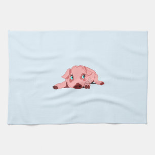 Madam Piggy - Tea Towel