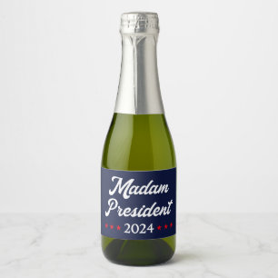 Madam President 2024 I - Kamala Harris Sparkling Wine Label