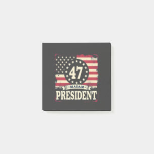 Madam President American flag 47 harris Walz Post-it Notes