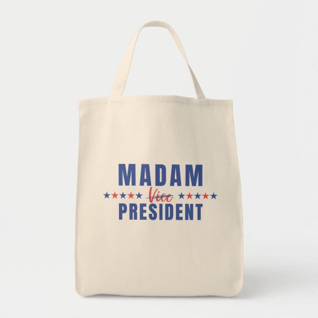 Madam President Election 2024 Kamala Harris Tote Bag (Front)