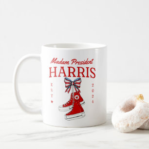  Madam President Harris 2024 Sneaker Meme Coffee Mug