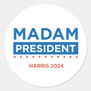 Madam President Harris 2024 sticker