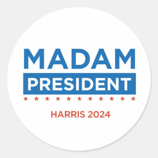 Madam President Harris 2024 sticker