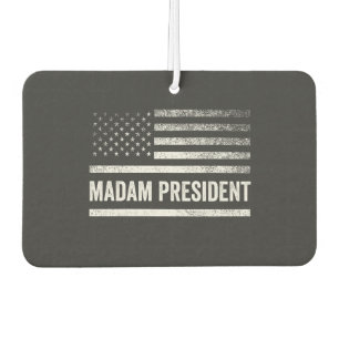 Madam President Harris Walz American Flag Election Car Air Freshener