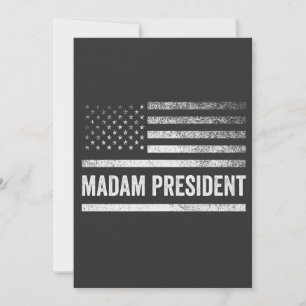 Madam President Harris Walz American Flag Election Invitation