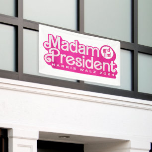 Madam President Harris Walz Banner