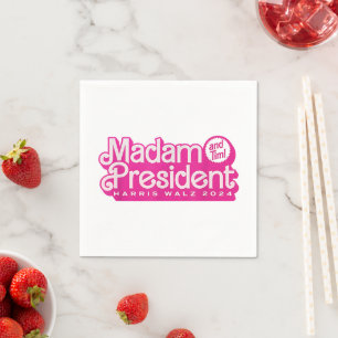 Madam President Harris Walz Napkin