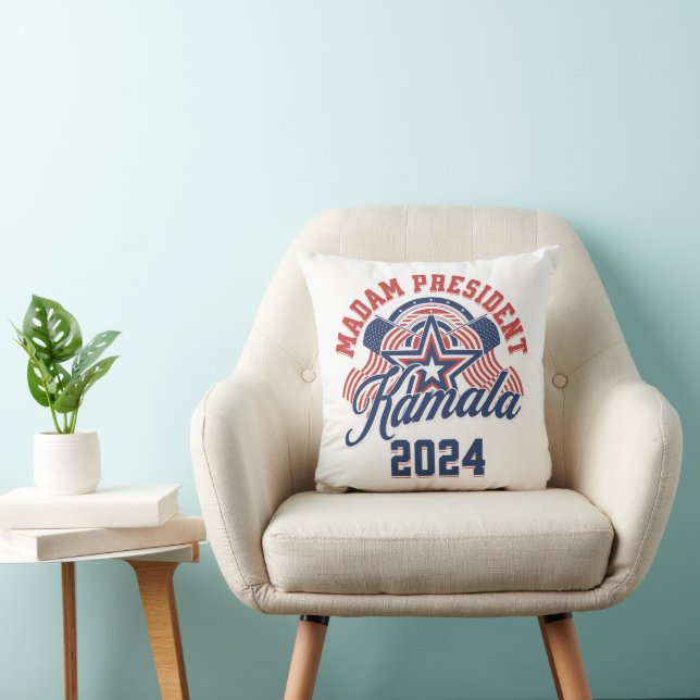 Madam President Kamala Harris 2024 Cushion (Chair)