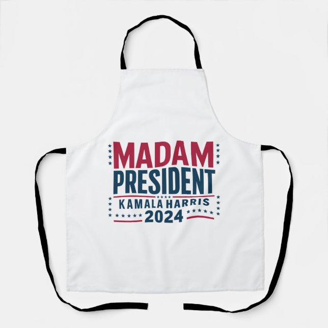 Madam President Kamala Harris 2024 Vote Democrat  Apron (Front)