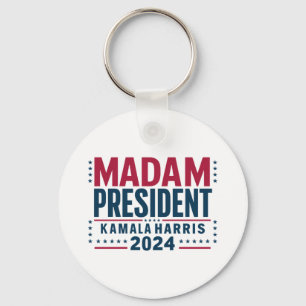 Madam President Kamala Harris 2024 Vote Democrat Key Ring