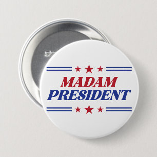 Madam President Kamala Harris 7.5 Cm Round Badge
