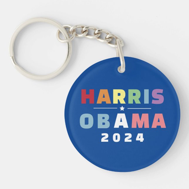MADAM PRESIDENT KAMALA HARRIS OBAMA 2024 KEY RING (Front)