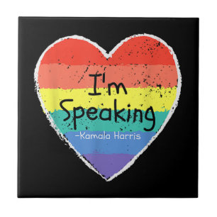 Madam Vice President I'm Speaking Kamala Harris gi Ceramic Tile
