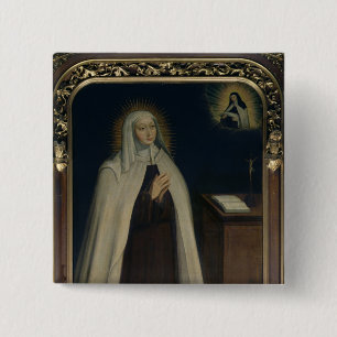 Madame Acarie  known as Marie de l'Incarnation 15 Cm Square Badge