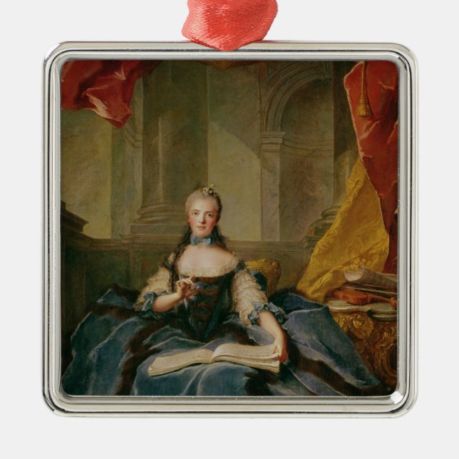 Madame Adelaide de France  in Court Dress, 1758 Metal Tree Decoration (Front)