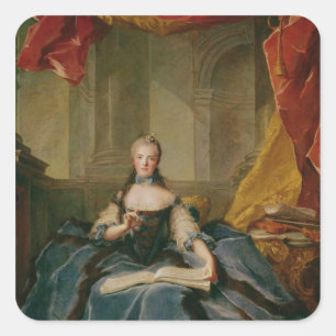 Madame Adelaide de France in Court Dress, 1758 Square Sticker