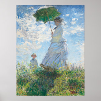 Madame and Her Son by Claude Monet Poster