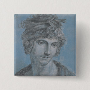 Madame Aubry Olympia of Gouges, 1784 15 Cm Square Badge