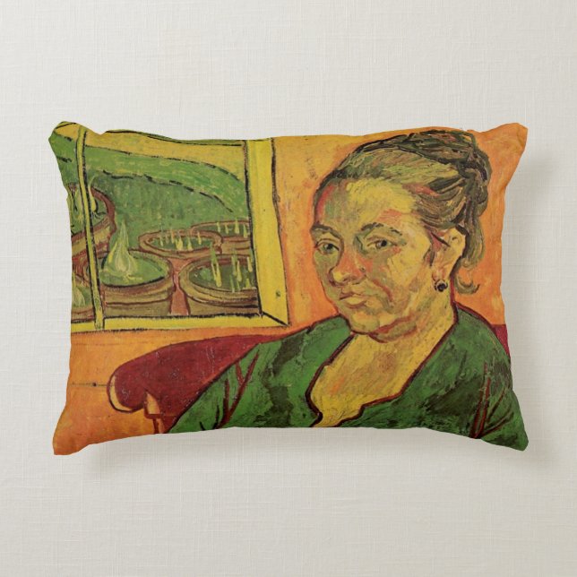 Madame Augustine Roulin by Vincent van Gogh Decorative Cushion (Front)