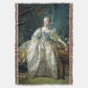 Madame Bergeret 1766 Boucher Throw Blanket
