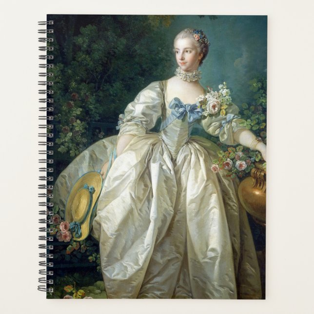 Madame Bergeret 1766 by Francois Boucher oil paint Planner (Front)