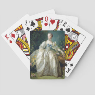 Madame Bergeret 1766 by Francois Boucher oil paint Playing Cards