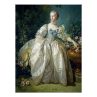 Madame Bergeret 1766 by Francois Boucher oil paint