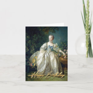 Madame Bergeret 1766 Happy Birthday Card