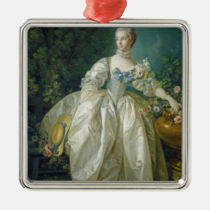 Madame Bergeret, c. 1766 (oil on canvas) Metal Ornament