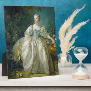 Madame Bergeret, c. 1766 (oil on canvas) Plaque