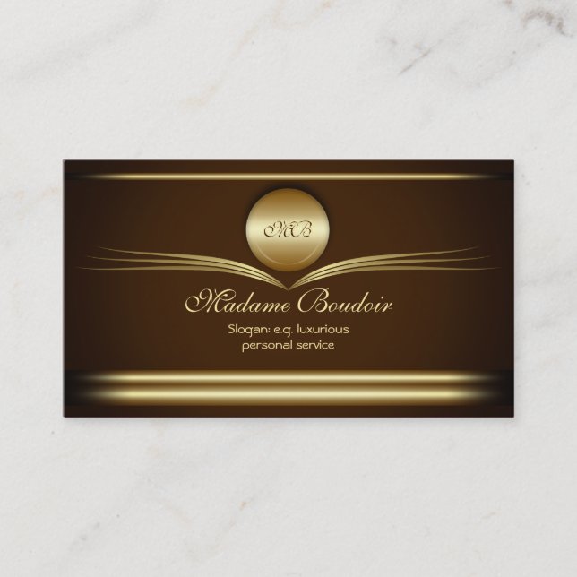 Madame Boudoir - Personal Design Service Business Card (Front)