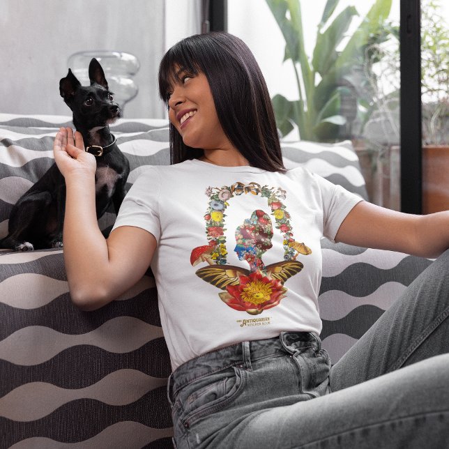 Madame Butterfly Antiquarian T-Shirt (Person wearing t-shirt)