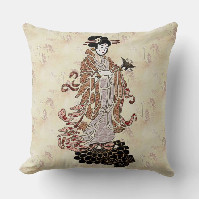 Madame Butterfly Cushion (Front)