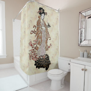 Madame Butterfly Shower Curtain