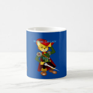 Madame Cat Lady 2024 for President Thunder_Cove  Coffee Mug