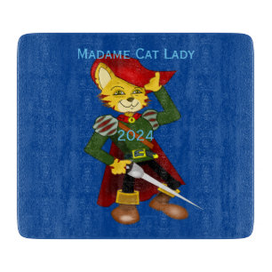 Madame Cat Lady 2024 for President Thunder_Cove Cutting Board