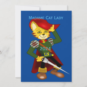 Madame Cat Lady 2024 for President Thunder_Cove Invitation