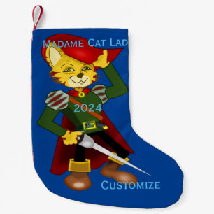 Madame Cat Lady 2024 for President Thunder_Cove Small Christmas Stocking