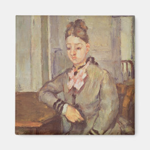 Madame Cezanne Leaning on a Table, 1873-77 Magnet