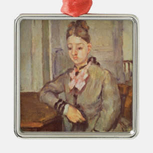 Madame Cezanne Leaning on a Table, 1873-77 Metal Tree Decoration