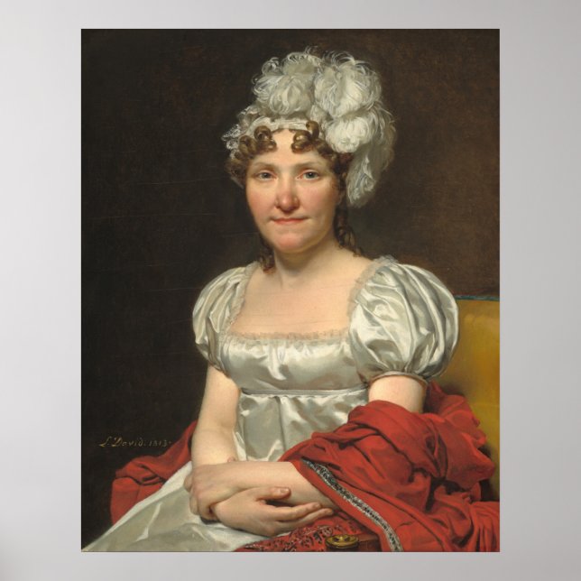 Madame David - Jacques-Louis David Fine Art Poster (Front)