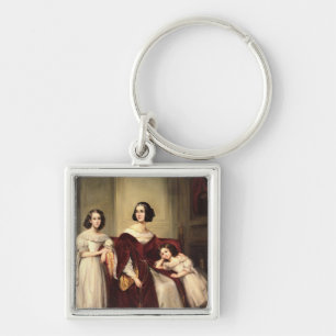 Madame de Nonjon and her Two Daughters, 1839 Key Ring