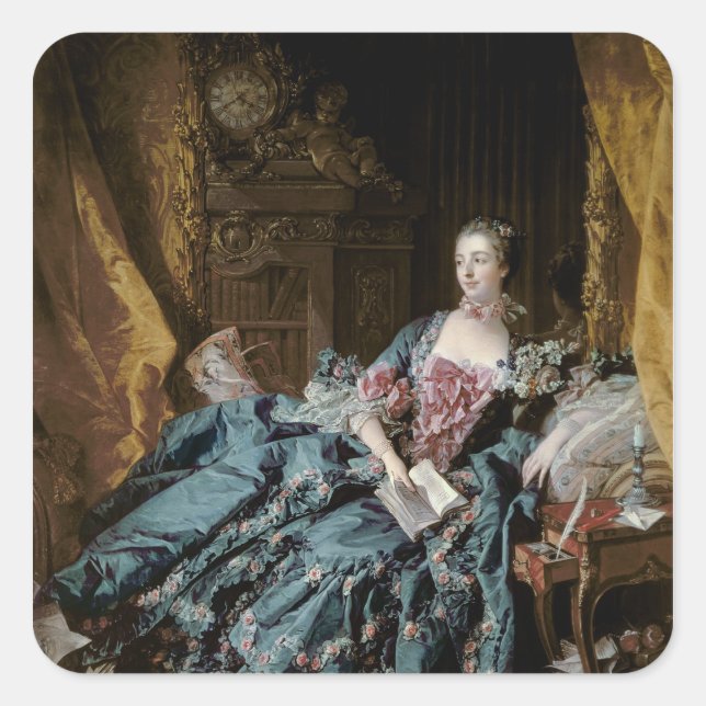 Madame de Pompadour, 1756 Square Sticker (Front)